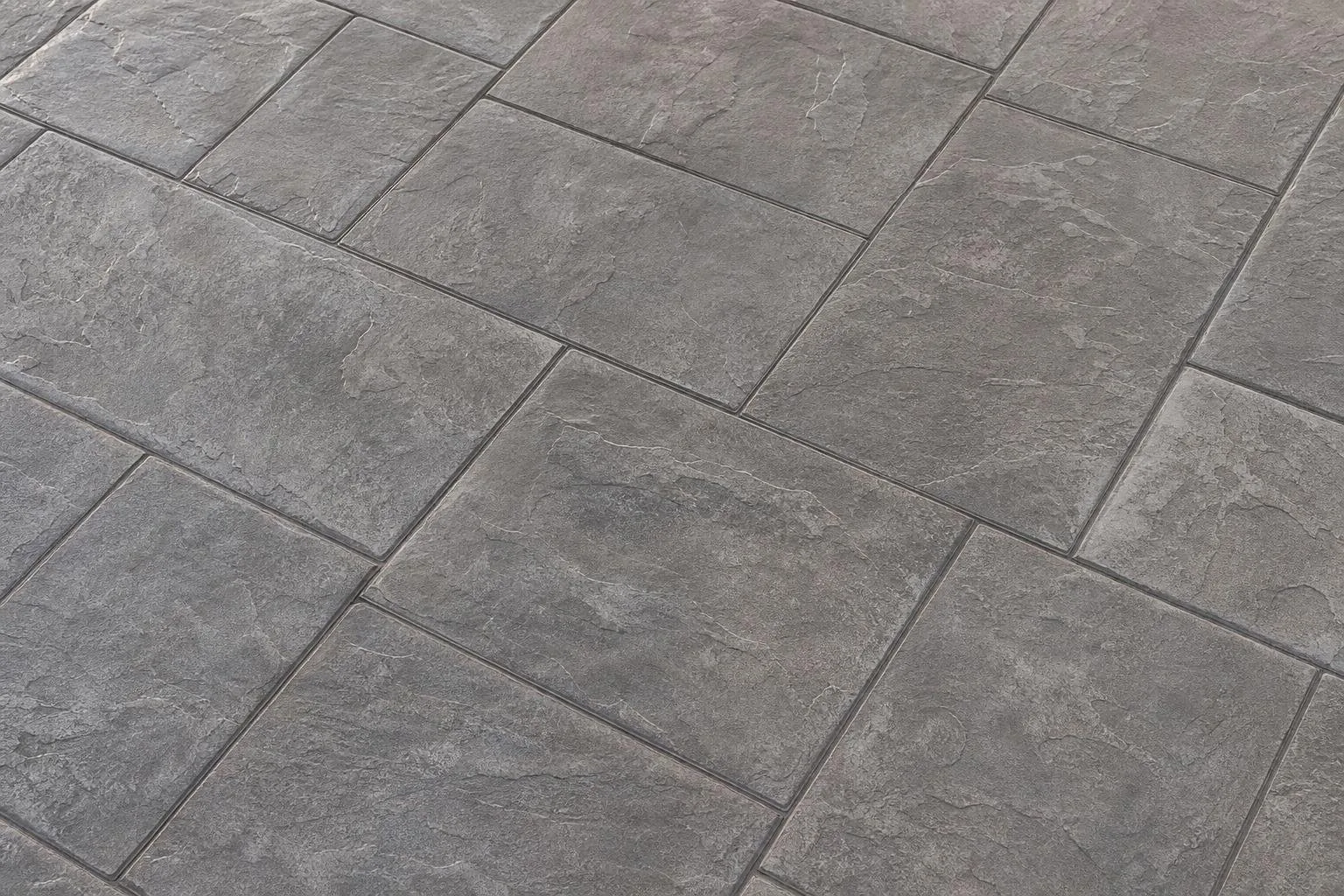 Detalle de la textura de un suelo de hormigón impreso